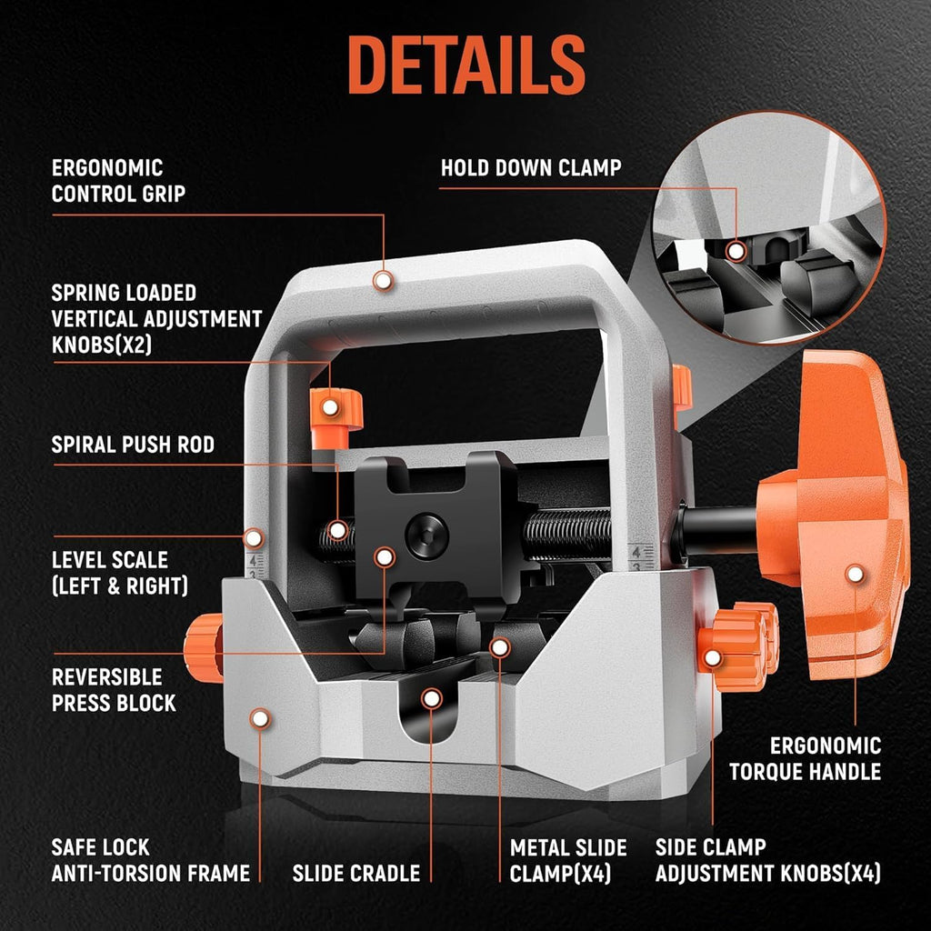 Pistol Sight Pusher Tool, Front and Rear Gun Sight Adjustment Removal Tool with Heavy-Duty Construction for Handgun