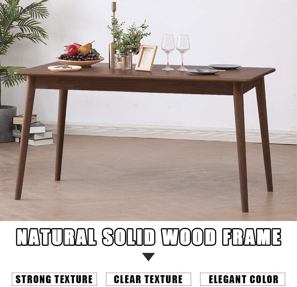 Dining Table Kitchen Table Dining Room Table Small Kitchen Table for Small Spaces Table Modern Home Furniture Dinner Table Rectangular (Dark Brown)