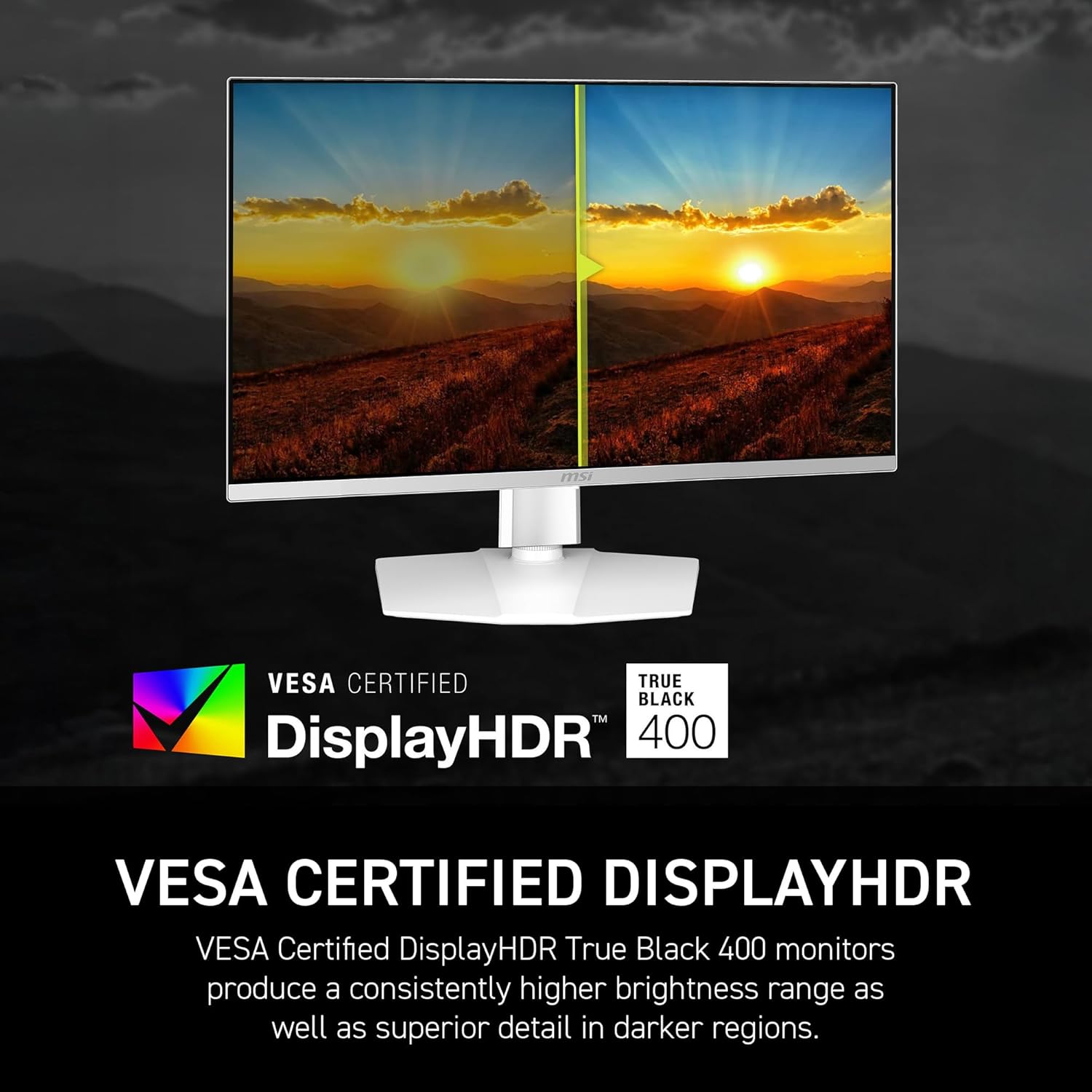 msi MAG 272QPW QD-OLED X28 27-inch 2560 x 1440 (QHD) Gaming Monitor  280Hz  Adaptive-Sync  HDR Ready  HDMI  VGA Port  VESA Mountable  Tilt  4-Side Slim Bezel  0.03ms  White