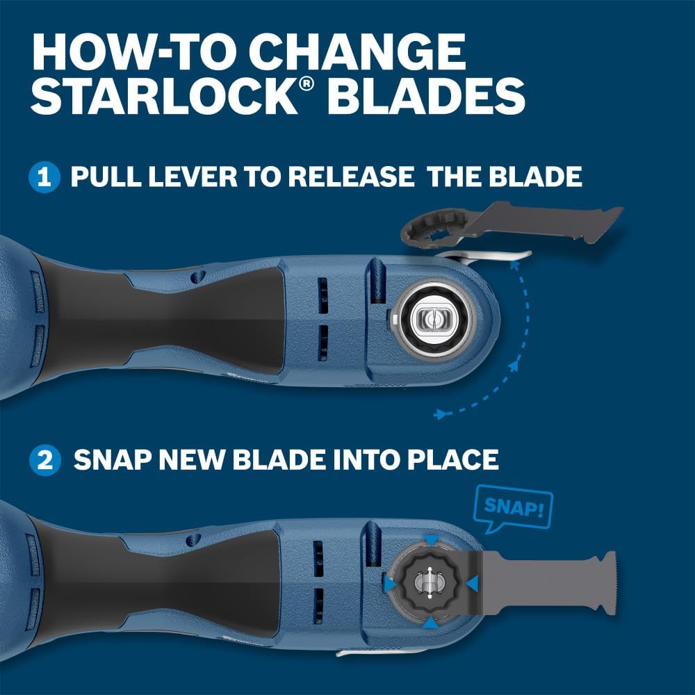 Bosch OSL212JF-10 2-1/2 in. Starlock® Oscillating Multi Tool Bi-Metal Xtra-Clean Clean Plunge Cut Blade 10 pk.