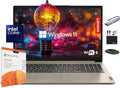 Lenovo IdeaPad Laptop Computer 2025  15.6" Display  12GB RAM  1.1TB Storage (500GB SSD + 128GB eMMC + 500GB Ext)  Intel Dual Core Processor  Long Battery  MarxsolAccessory  1 Year Office 365  Win 11
