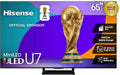 Hisense 65" U7 Mini-LED ULED 4K UHD Best Premium Gaming Google Smart TV (65U75QG  2025 Model) - QLED  Native 165Hz  VRR 288  Up to 3000 Nits  HDR10+  Dolby Vision IQ · Atmos  IMAX Enhanced  2.1.2 Ch