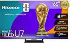 Hisense 65" U7 Mini-LED ULED 4K UHD Best Premium Gaming Google Smart TV (65U75QG  2025 Model) - QLED  Native 165Hz  VRR 288  Up to 3000 Nits  HDR10+  Dolby Vision IQ · Atmos  IMAX Enhanced  2.1.2 Ch
