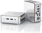 KAMRUI Essenx E2 N150 Micro PC  16GB DDR4 512GB SSD Small Computers  Twin Lake-N N150 PC(Beat N100/N95  up to 3.6GHz) PC Gigabit Dual 4K WiFi BT Office/Home/Business