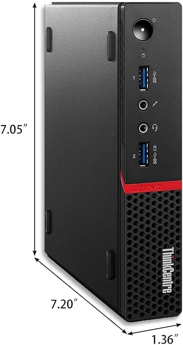 Lenovo Thinkcentre M715Q Desktop AMD Ryzen 3 Pro-2200GE 4GB 128GB SSD W11H (Renewed)