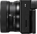 Sony ILCE6100KB Alpha 6100 Mirrorless 4K Video Camera with E PZ 16-50mm Lens - Black