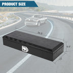 Garvee Aluminum Truck Bed Tool Box, 34.5 x 13 x 6.5 in Diamond Plate Tool Box Chest Box Pick Up Truck Bed RV Trailer Toolbox Storage with Side Handle and Lock Keys