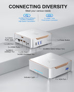 KAMRUI GK3Plus Mini PC, 16GB RAM 512GB M.2 SSD Mini Computers