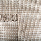 SAFAVIEH Area Rug 8x10 - Montauk Collection - Large - Ivory & Grey, Handmade Flat Weave Cotton, Boho Farmhouse Design, Ideal for Living Room, Bedroom, Office, Dining Space (MTK340A)