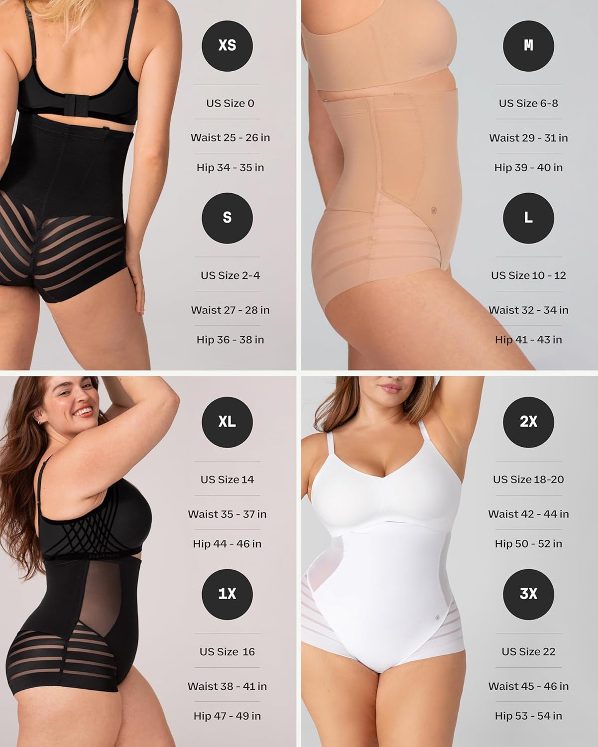 HONEYLOVE Shapewear for Women - Queen Brief - Tummy Control Underwear Lingerie