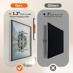 1.2" Ultra Slim TV Wall Mount for 43-90 Inch TVs,Tilt +3/-15° Level Adjustment Thin Low Profile Full Motion Bracket, Dual Swivel Articulating Arms with Tilt Fits 12"/16" Studs Max VESA 600x500mm