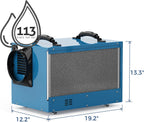 ALORAIR Commercial Dehumidifier 113 Pint, with drain Hose for Crawl Spaces, Basements, Industry Water Damage Unit, Compact, Portable, Auto Defrost, Memory Starting, 5 Years Warranty, Sentinel HD55