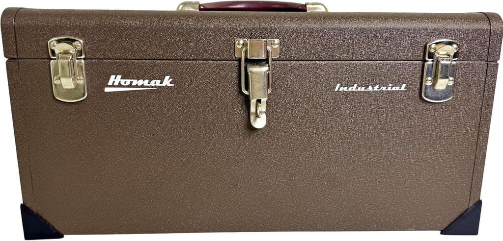 Homak 20-Inch Industrial Steel Toolbox, Brown Wrinkle Powder Coat, BW00200200