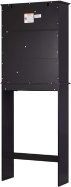 Spirich Over The Toilet Cabinet for Bathroom Storage, Above Toilet Storage Cabinet with Doors and Adjustable Shelves, Espresso
