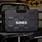 SUNEX Tools 80 Piece 3/8 in. Drive Master Impact Socket Set, Universal, Star, External Star, Extensions, Universal Joint, SAE and Metric, 8mm to 19mm and 5/16 in. to 3/4 in., CR-MO Steel, Model 3580