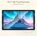 Latest 2026 Upgraded Android 16 Tablet 10.1 Inch with IPS HD Touch Screen, Dual Camera, 64GB Storage 1TB Expansion, 8 in 1 Tablets Kit with Keyboard, Protective Case, Mouse, Stylus, BT 5.4, WiFi 6
