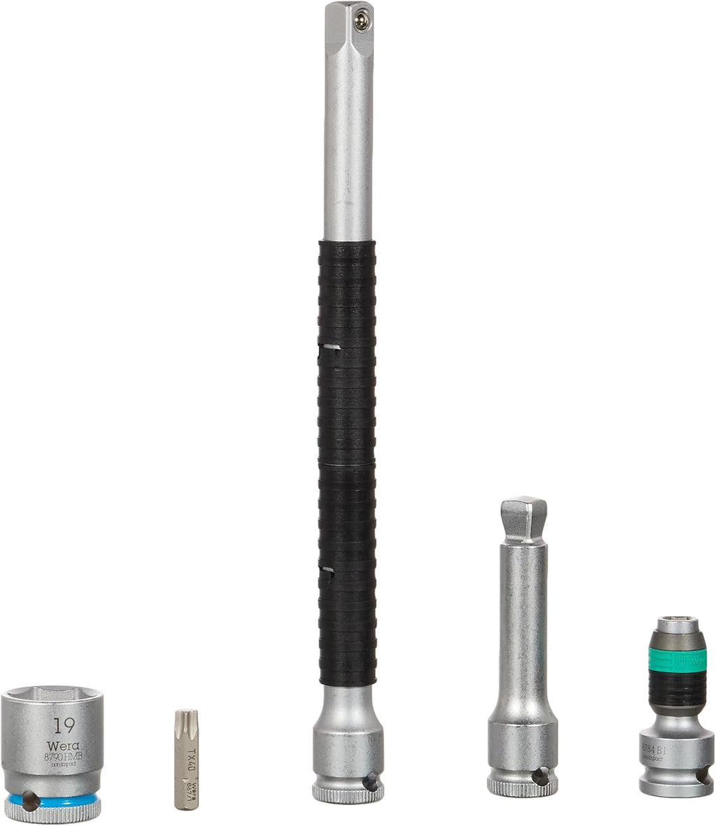 WERA 05004048001 8100 SB 8 Zyklop Metric Metal Ratchet Set with Switch Lever, 29 Piece, 3/8" Drive