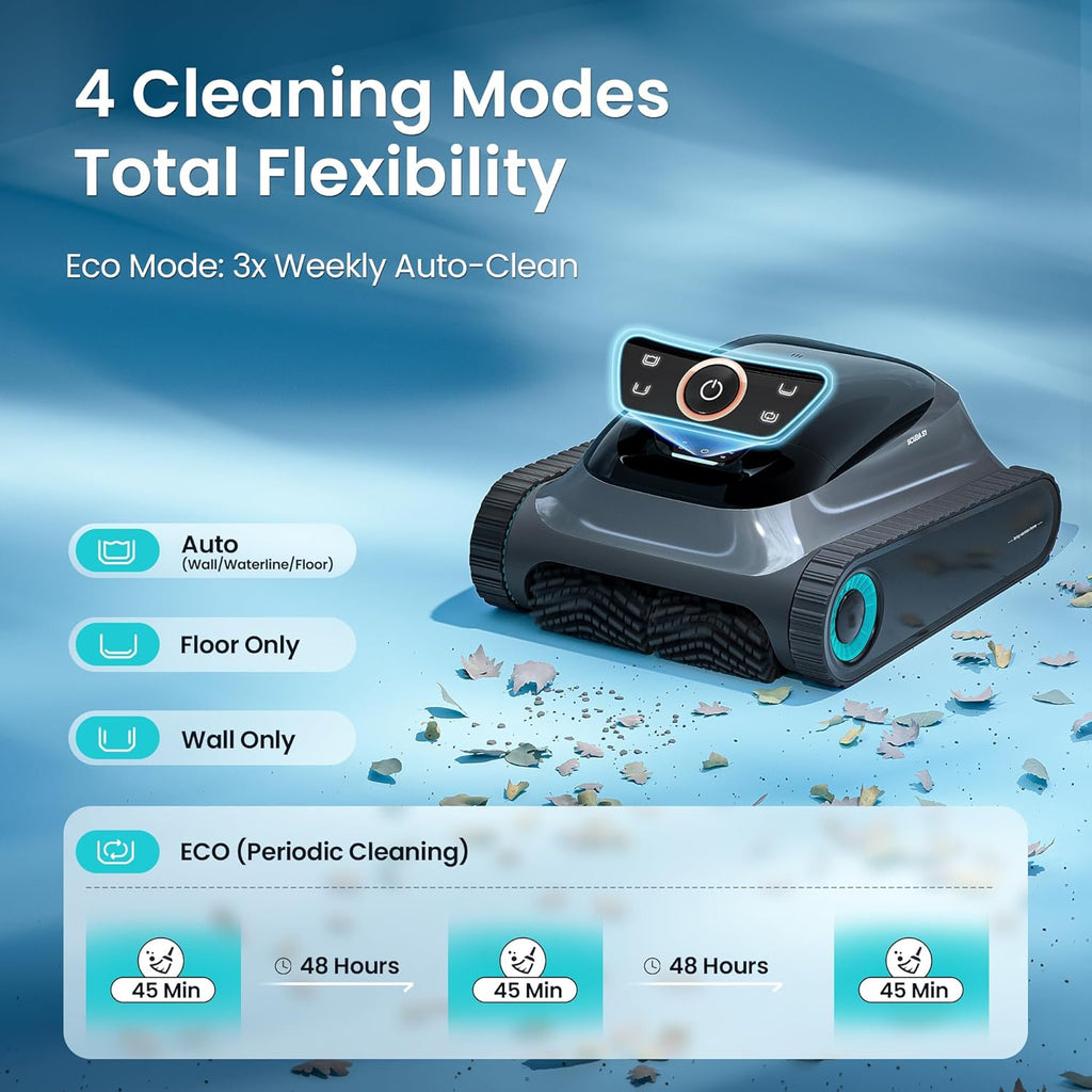 (2026 Upgrade) Aiper Scuba S1 Robotic Pool Cleaner  Wall & Waterline Cleaning  Double Filtration  Extended 180-Min Battery Life  Smart Navigation  App Support  OTA Upgrade