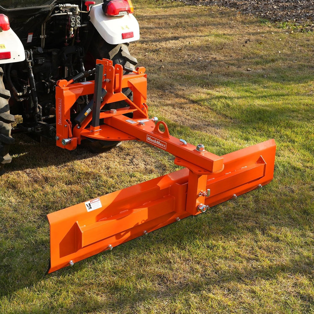 84" 6-Way Adjustable Tractor Rear Blade 3-Point Hitch Attachment - 25.6" Offset & ±45° Angle Cat.1  20-45HP  RB84S