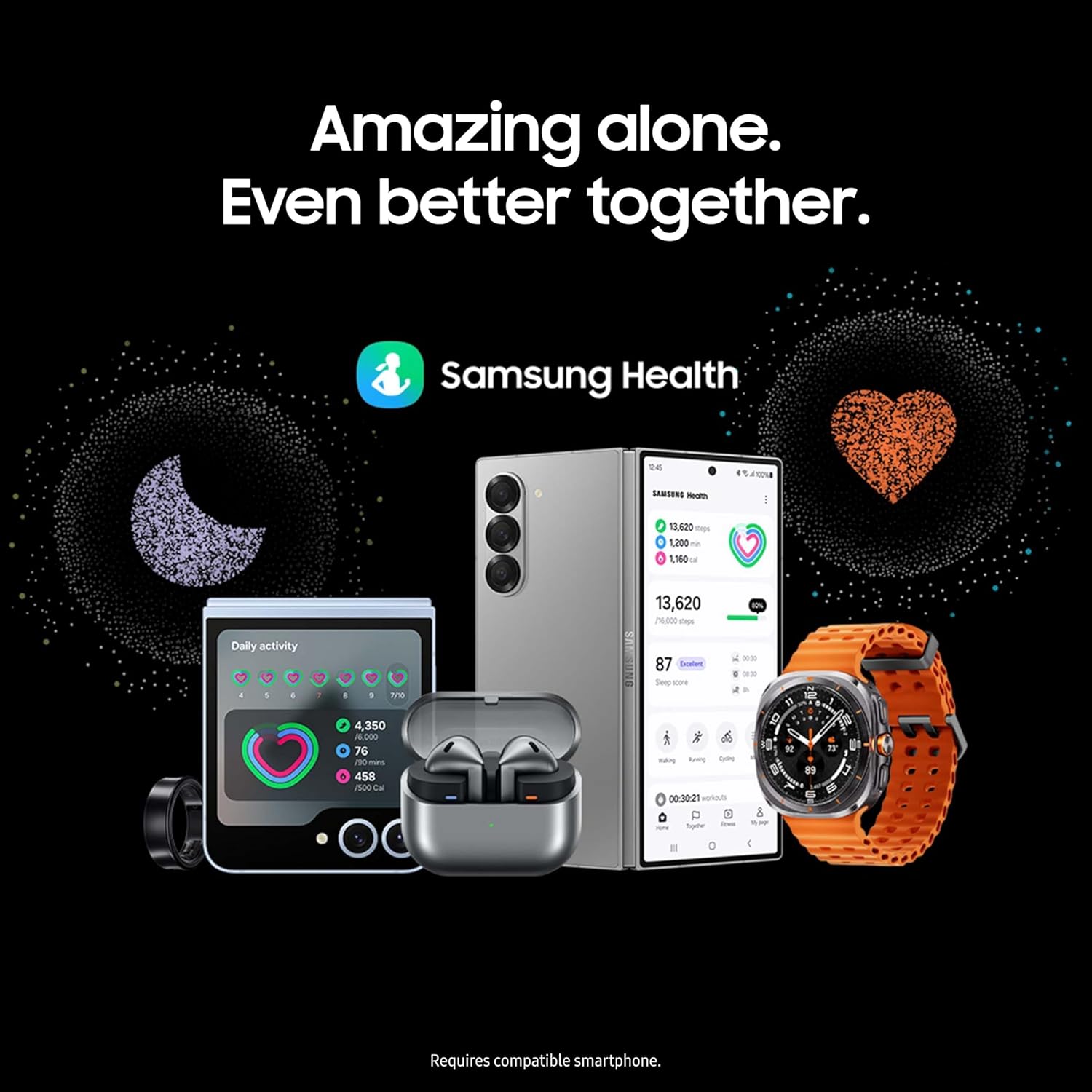 SAMSUNG Galaxy Watch Ultra 47mm LTE AI Smartwatch w/Energy Score  Wellness Tips  Heart Rate Tracking  Sleep Monitor  Fitness Tracker  GPS  2024 Titanium Gray (Renewed)
