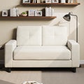 Loveseat Sofa丨53 inch Love Seat Small Couch for Small Space 丨7.5” Thick Seat Cushion Sofas for Bedroom丨Chenille Mini Couch for Apartment Beige