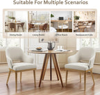 Wooden Dining Chairs Set of 4, Modern Fabric Upholstered Dining Room Chair, Kitchen Side Chairs, Farmhouse Dinner Chair with Open Back for Kitchen, Beige