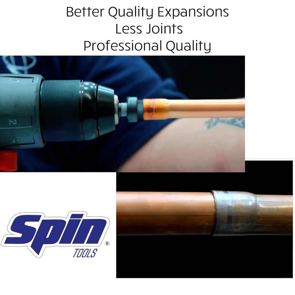 SPIN S6000 6-Piece Drill Bit Swaging Tool Set 1/4, 3/8, 1/2, 5/8, 3/4, 7/8-Inch
