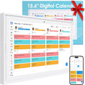 Digital Calendar: 15.6-inch Wall Planner Digital Calendar & Chore Chart with Video Call  2K Smart Touchscreen Interactive Display for Family Schedules  4+64GB  Wall/Desk Mountable  Great for Organizing Your 2026 Calendar