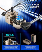 Orion Motor Tech Brake Line Flaring Tool Kit, 45 & 37 Degree Flaring Tool Set, Single Bubble Double Flare Tool Kit for Brake Lines, Professional Brake Flare Tool Kit for 3/16" 1/4" 5/16" 3/8" Tubes