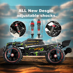 WIAORCHI 1/16 RTR Brushless Fast RC Cars, 42mph with 2 Batteries