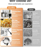 16 Oz Commercial Popcorn Machine, 1440 W, Movie Theater Popcorn Machine, Red Tabletop Pop Corn Machine with 3-Switch Control & Steel Frame Tempered Glass Doors