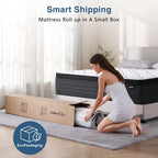 King Size Mattress, 12 Inch Hybrid Memory Foam King Mattress in a Box, Individual Pocket Spring, Medium, CertiPUR-US
