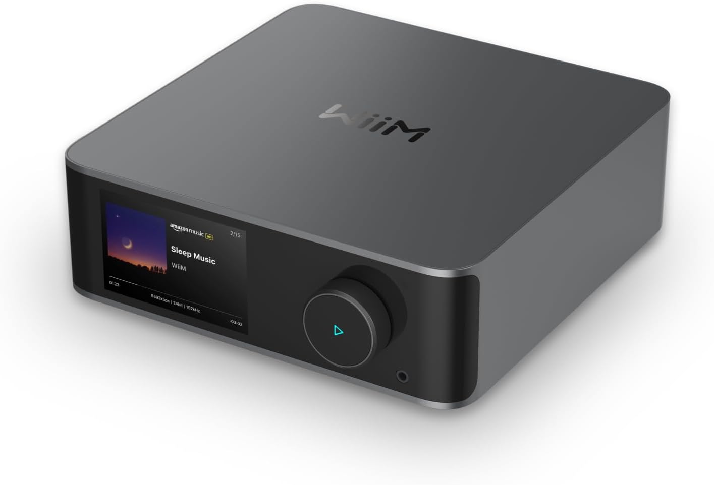 WiiM Ultra Music Streamer & Digital Preamp | 3.5" Touchscreen  Compatible with Google Cast & Alexa  Stream Spotify  Amazon Music  Tidal & More | HDMI ARC  Phono Input & Headphone Output | Space Gray