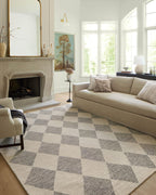 Loloi Chris Loves Julia Francis Collection FRA-01 Beige/Charcoal 5'-0" x 7'-6" Area Rug