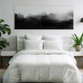 Highland Feather Tencel Organic Cotton Shell White Goose Down Comforter 600 Fill Power Fluffy Duvet Insert Manufactured in Canada Ultra-Soft Lightweight (All Season, Queen)