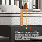 Vesgantti Twin XL Mattress 10 Inch, Fiberglass-Free | Cool Sleep Hybrid Mattress in a Box - Memory Foam & Pocket Springs, Ergonomic Design, Pressure Relief, Medium Firm Feel, 39"*80"*10"