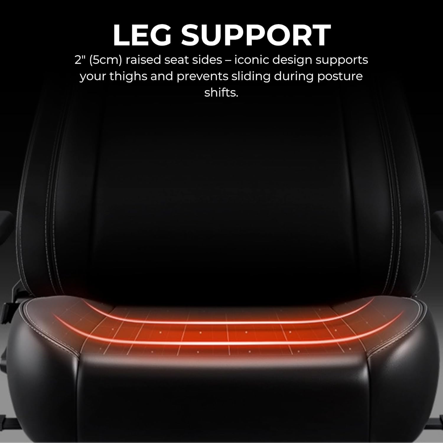 Anda Seat Novis Gaming Chair for Adults - Large Reclining Video Game Chairs, PVC Leather Ergonomic Office Chair, Heavy Duty Back Lumbar Support - Luxury Black Computer Chairs for Home & Work