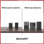 Sharp XL-BH250 Sharp 5-Disc Micro Shelf Executive Speaker System with Bluetooth  USB Port for MP3 Playback  AM/FM  Audio in for Digital Players