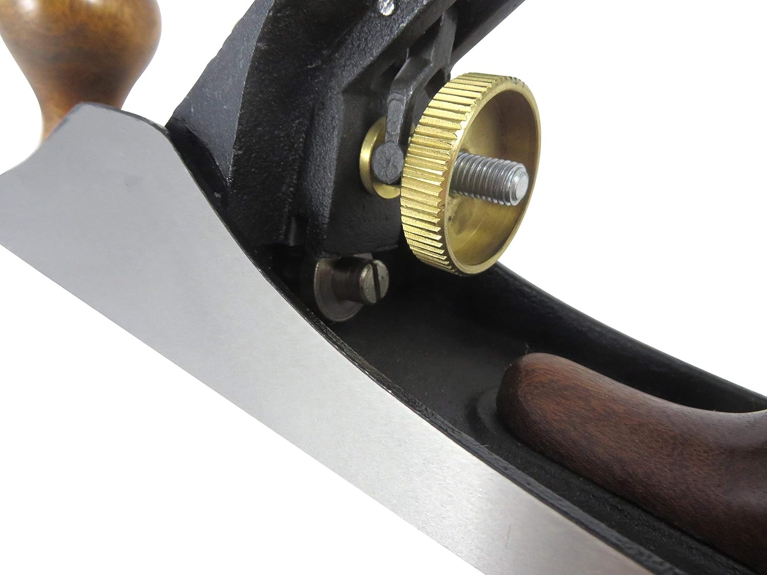 Taytools 469614 Smoothing Bench Hand Plane #4, 9-3/4 Inch Sole, Ductile Cast Body, Lapped Sides and Bottom, Blade RHC 55-60, Sapele Handle and Tote