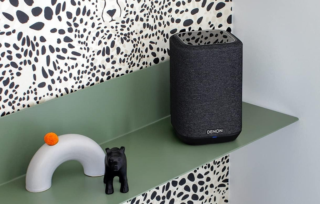Denon Home 150 Wireless Smart Speaker – Compact Design  Wi-Fi & Bluetooth  HEOS Built-in  Alexa Built-in  Siri & AirPlay 2  Spotify Connect  Multi-Room Support  Black