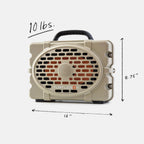 Turtlebox Original Gen 3: Portable Outdoor Bluetooth Speaker – Ultra-Loud (120dB)  Waterproof (IP67)  Rugged  Impact-Resistant  3-Day Battery | Party Mode: Unlimited Pairing for Stereo Sound  Tan