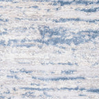 SAFAVIEH Amelia Collection Area Rug - 9' x 12', Ivory & Blue, Modern Abstract Design, Non-Shedding & Easy Care, Ideal for High Traffic Areas in Living Room, Bedroom (ALA768A)