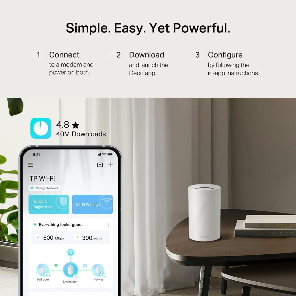 TP-Link Deco 7 Pro BE14000 Tri-Band Wi-Fi 7 Whole Home Mesh System | 8-Stream 14 Gbps | 10 Gbps WAN/LAN Port | Up to 8100 Sq.ft  200 Devices Capacity | 320 MHz  HomeShield  AI-Roaming (BE67 3-Pack)