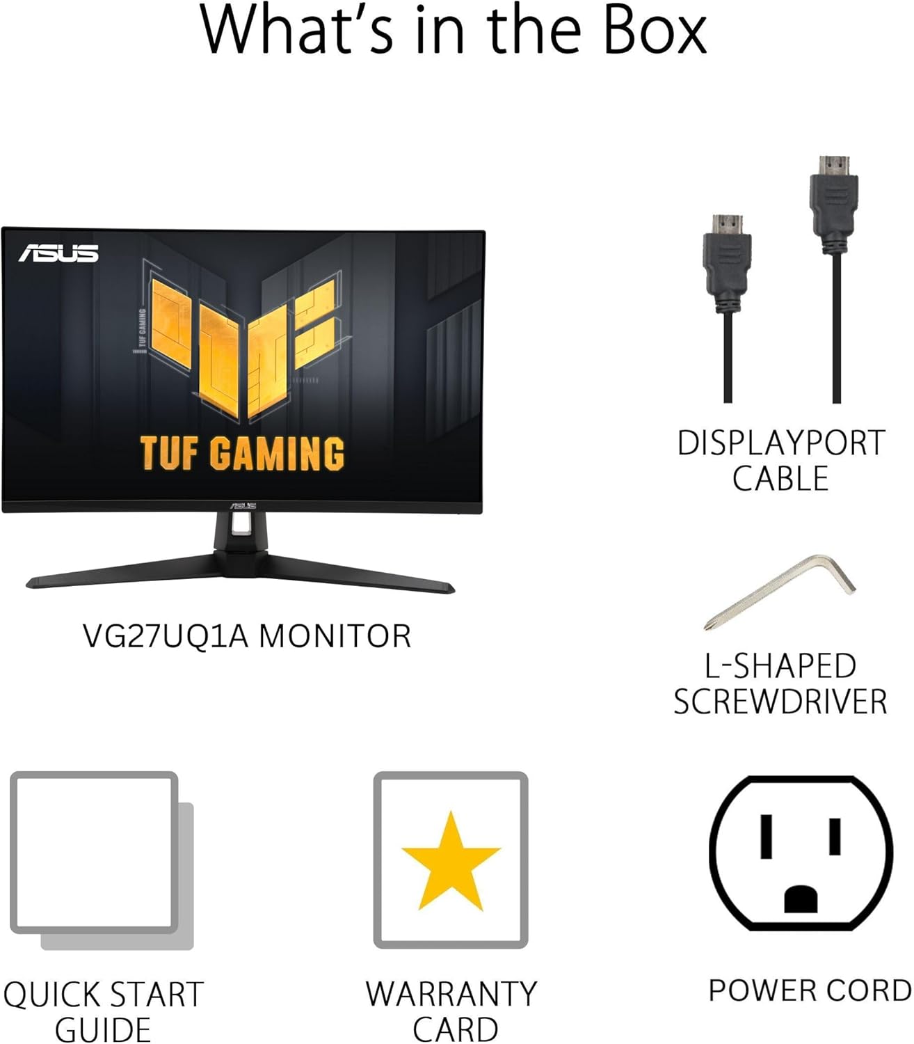 ASUS TUF Gaming 27” 4K HDR Monitor (VG27UQ1A) – 160Hz  1ms  Extreme Low Motion Blur Sync  NVIDIA G-SYNC Compatible  AMD FreeSync Premium  95% DCI-P3  DisplayWidget  3 yr Warranty