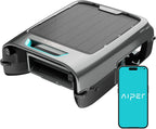 AIPER Surfer S2 Solar Powered Pool Surface Skimmer Robot with APP Support  24/7 Continuous Cleaning  Dual Charging Modes  Smart Obstacle Avoidance  150-um Filtration  OTA Upgrade