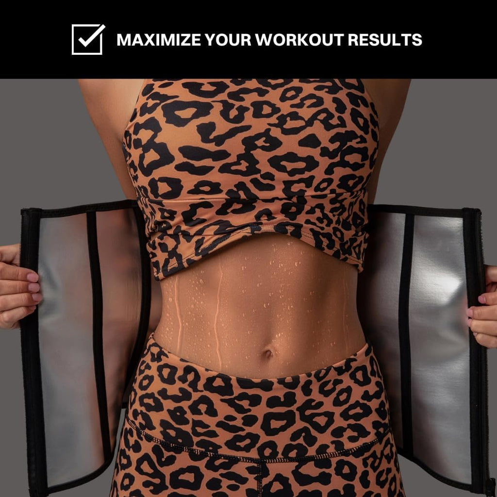 What Waist Vapor Define Band - Sweat Waist Trainer with ThermaTech Fabric - Stomach Wrap for Weight Loss, Sweat & Workouts