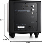 Audioengine S8 Powered Subwoofer - 8 Inch Subwoofer  250W Down Firing Speakers for PC  Home Theaters  Movie Lovers & Studios  Wireless Ready with Sleep Mode
