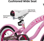 JOYSTAR 12 14 16 Inch Kids Cruiser Bike for Ages 2-7 Years Old Girls & Boys, Kids' Bike with Training Wheels, Coaster Brake, Adjustable Seat & Fenders, Child Bicycles