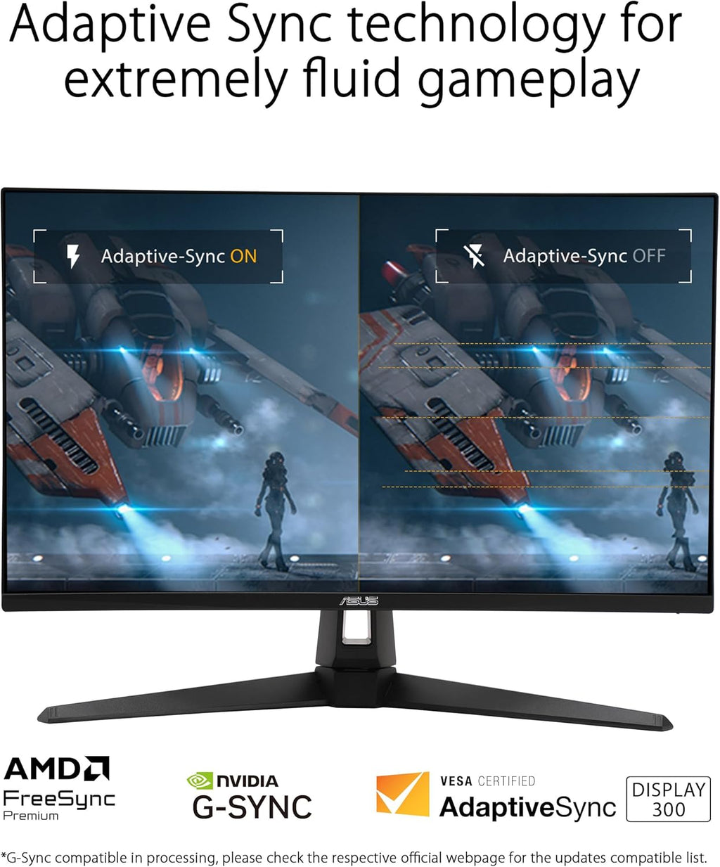 ASUS TUF Gaming 27” 1440P Monitor (VG27AQM5A) - QHD (2560x1440)  300Hz  Fast IPS  Extreme Low Motion Blur Sync  0.3ms  Speaker  95% DCI-P3  Shadow Boost  DisplayWidget Center  3 yr Warranty