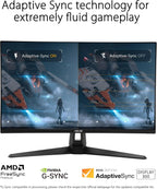 ASUS TUF Gaming 27” 1440P Monitor (VG27AQM5A) - QHD (2560x1440)  300Hz  Fast IPS  Extreme Low Motion Blur Sync  0.3ms  Speaker  95% DCI-P3  Shadow Boost  DisplayWidget Center  3 yr Warranty